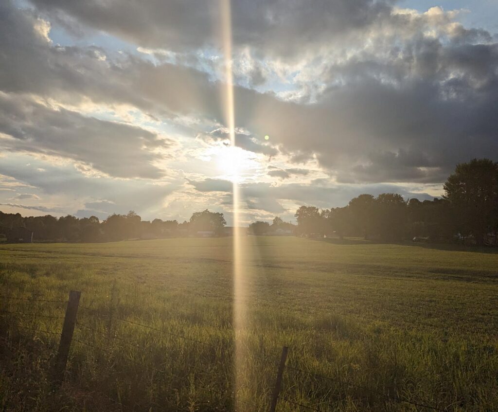 Farmland in Jackson County, Kentucky at Sunrise