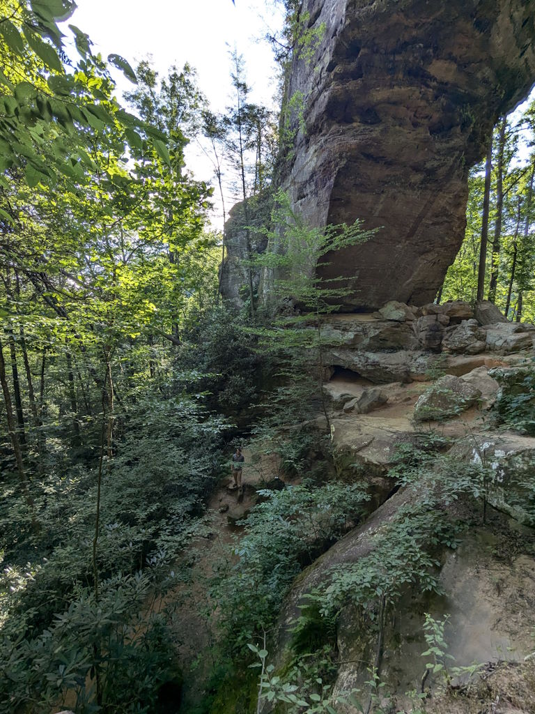 Natural rock arch in eastern Kentucky